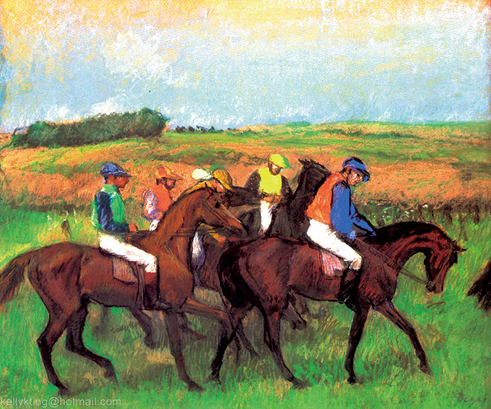  埃德加·德加 Edgar Degas—— 赛马场上 (1)